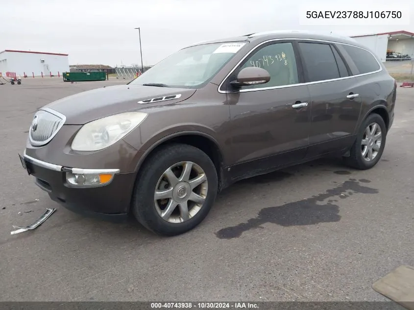 5GAEV23788J106750 2008 Buick Enclave Cxl