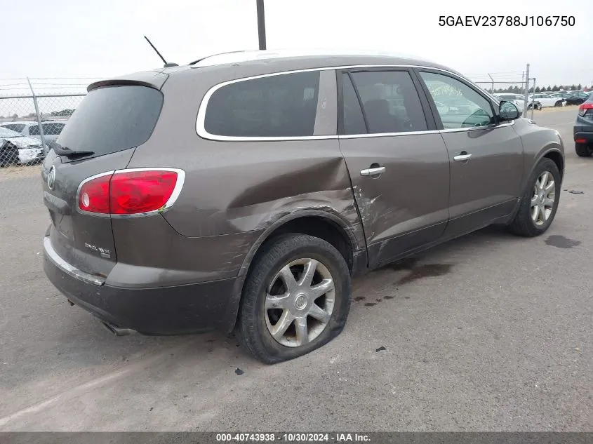 5GAEV23788J106750 2008 Buick Enclave Cxl