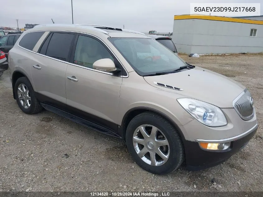 2009 Buick Enclave Cxl VIN: 5GAEV23D99J217668 Lot: 12134520