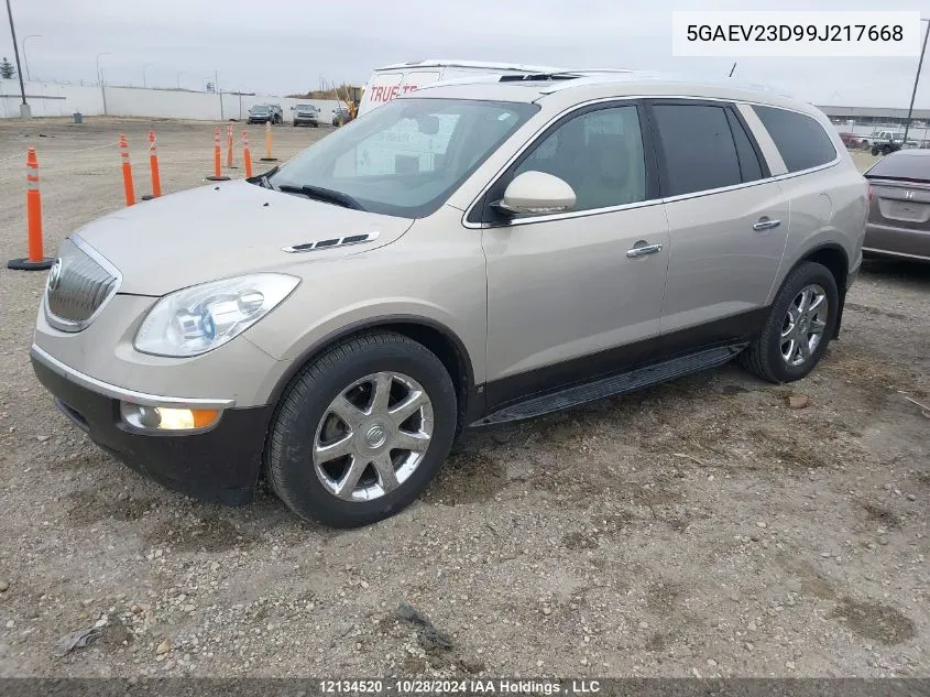 2009 Buick Enclave Cxl VIN: 5GAEV23D99J217668 Lot: 12134520