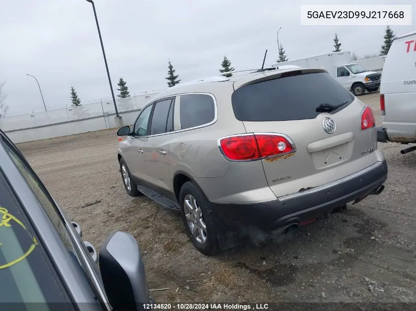 2009 Buick Enclave Cxl VIN: 5GAEV23D99J217668 Lot: 12134520