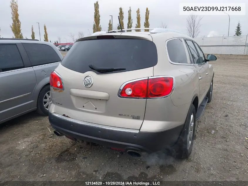 2009 Buick Enclave Cxl VIN: 5GAEV23D99J217668 Lot: 12134520