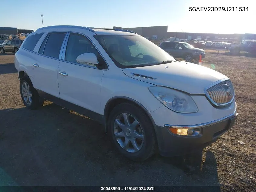 2009 Buick Enclave Cxl VIN: 5GAEV23D29J211534 Lot: 30048990