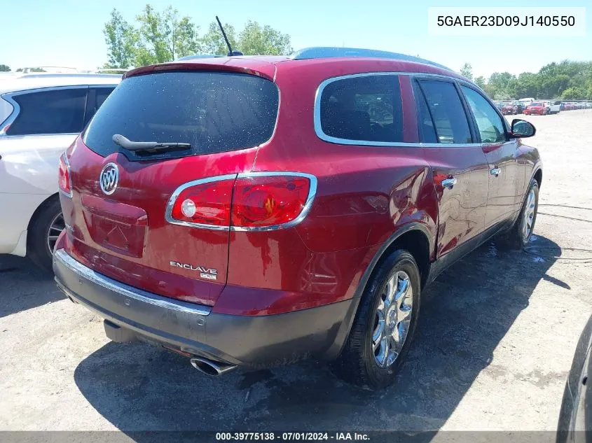 2009 Buick Enclave Cxl VIN: 5GAER23D09J140550 Lot: 39775138