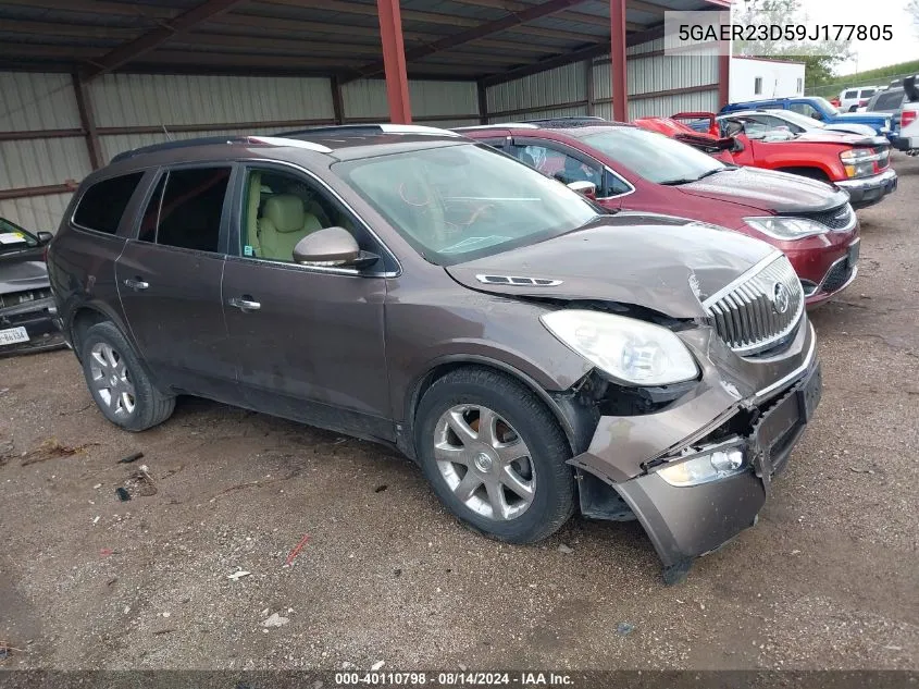 2009 Buick Enclave Cxl VIN: 5GAER23D59J177805 Lot: 40110798