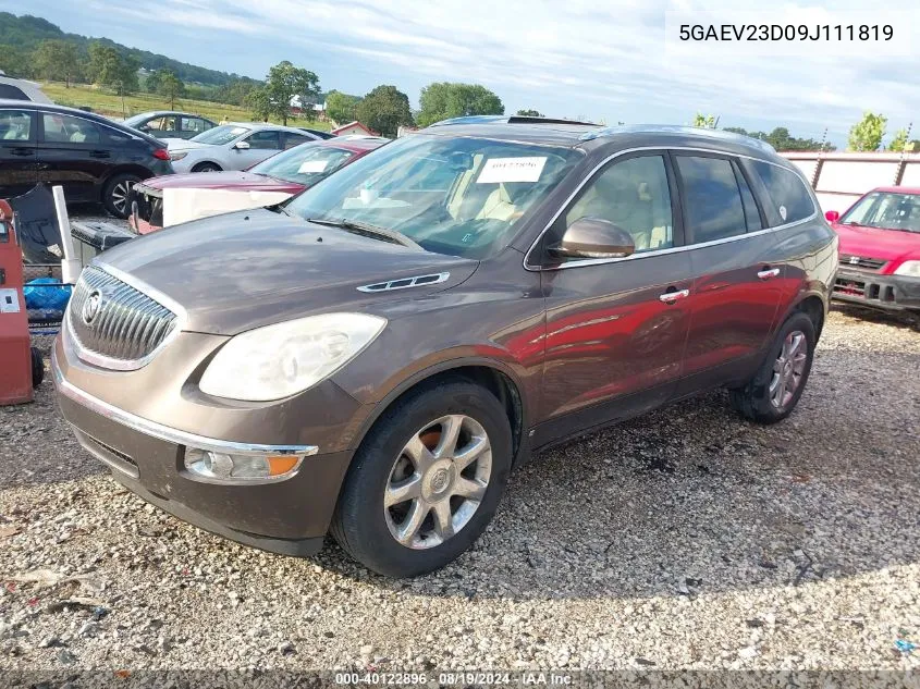 2009 Buick Enclave Cxl VIN: 5GAEV23D09J111819 Lot: 40122896