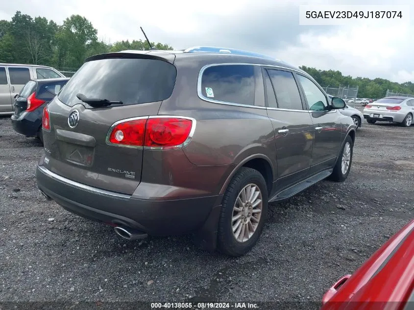 2009 Buick Enclave Cxl VIN: 5GAEV23D49J187074 Lot: 40138055