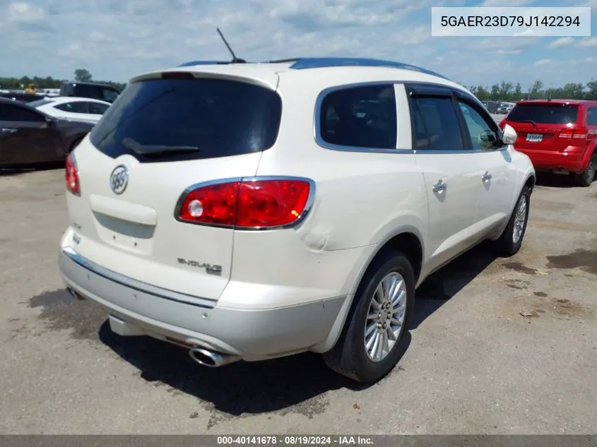 2009 Buick Enclave Cxl VIN: 5GAER23D79J142294 Lot: 40141678