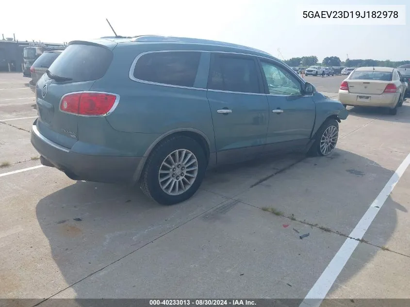 5GAEV23D19J182978 2009 Buick Enclave Cxl