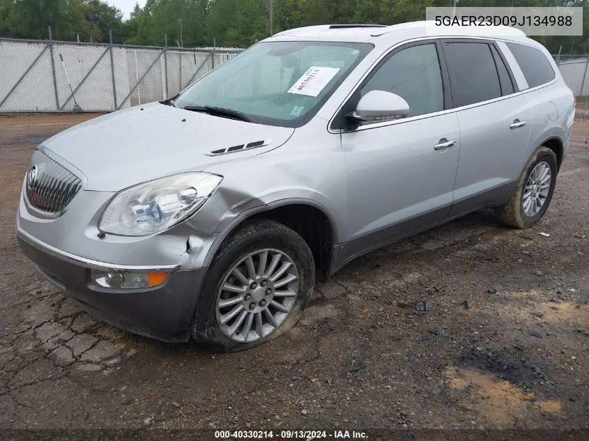 2009 Buick Enclave Cxl VIN: 5GAER23D09J134988 Lot: 40330214