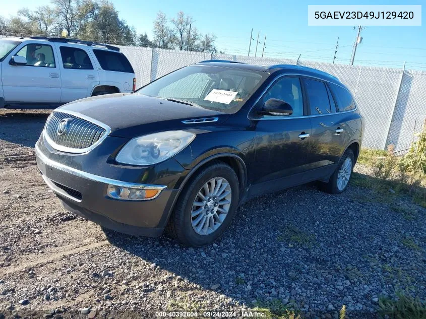 2009 Buick Enclave Cxl VIN: 5GAEV23D49J129420 Lot: 40392604