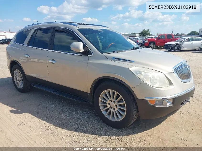 2009 Buick Enclave Cxl VIN: 5GAER23DX9J182918 Lot: 40399324