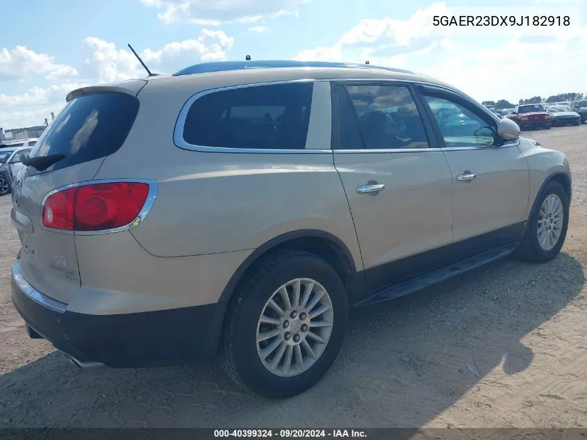 2009 Buick Enclave Cxl VIN: 5GAER23DX9J182918 Lot: 40399324