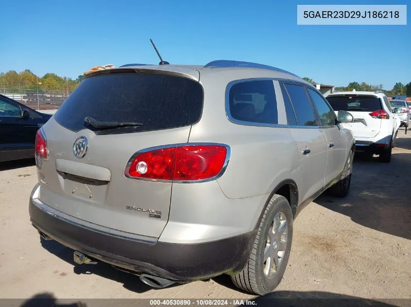 2009 Buick Enclave Cxl VIN: 5GAER23D29J186218 Lot: 40530890