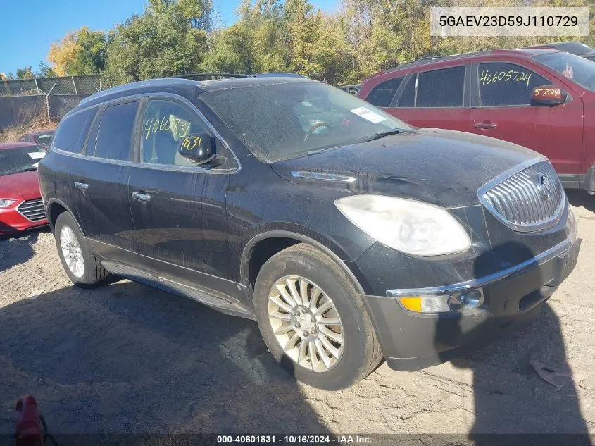 2009 Buick Enclave Cxl VIN: 5GAEV23D59J110729 Lot: 40601831