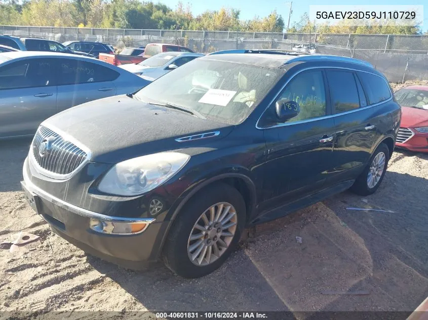 2009 Buick Enclave Cxl VIN: 5GAEV23D59J110729 Lot: 40601831