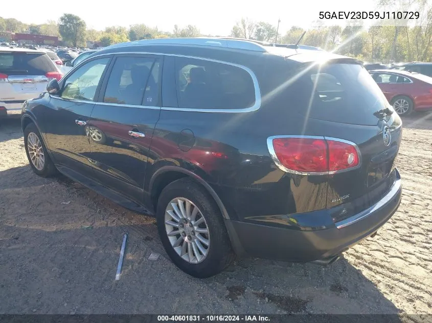 2009 Buick Enclave Cxl VIN: 5GAEV23D59J110729 Lot: 40601831