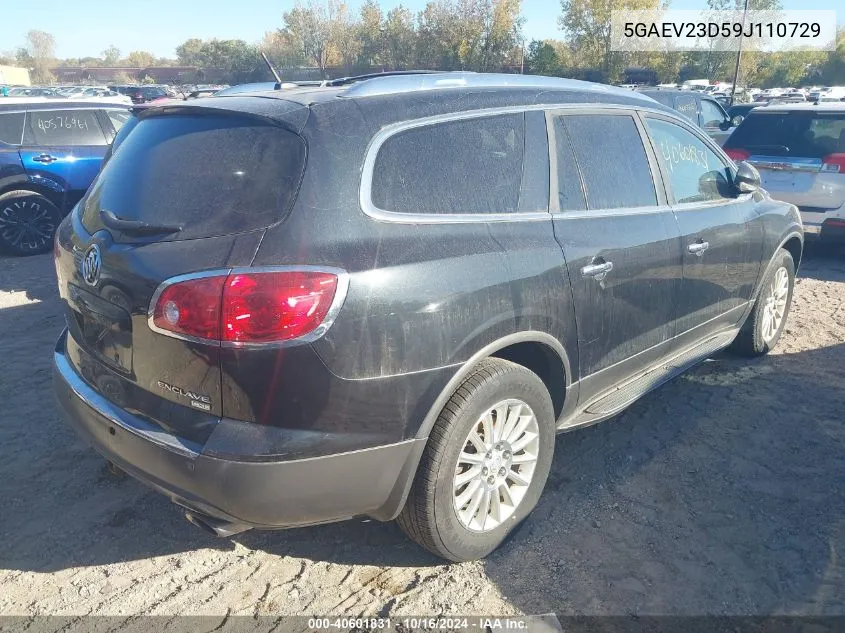 2009 Buick Enclave Cxl VIN: 5GAEV23D59J110729 Lot: 40601831