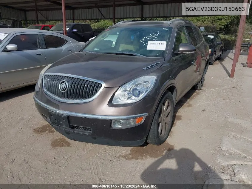 2009 Buick Enclave Cxl VIN: 5GAEV23D39J150663 Lot: 40610145