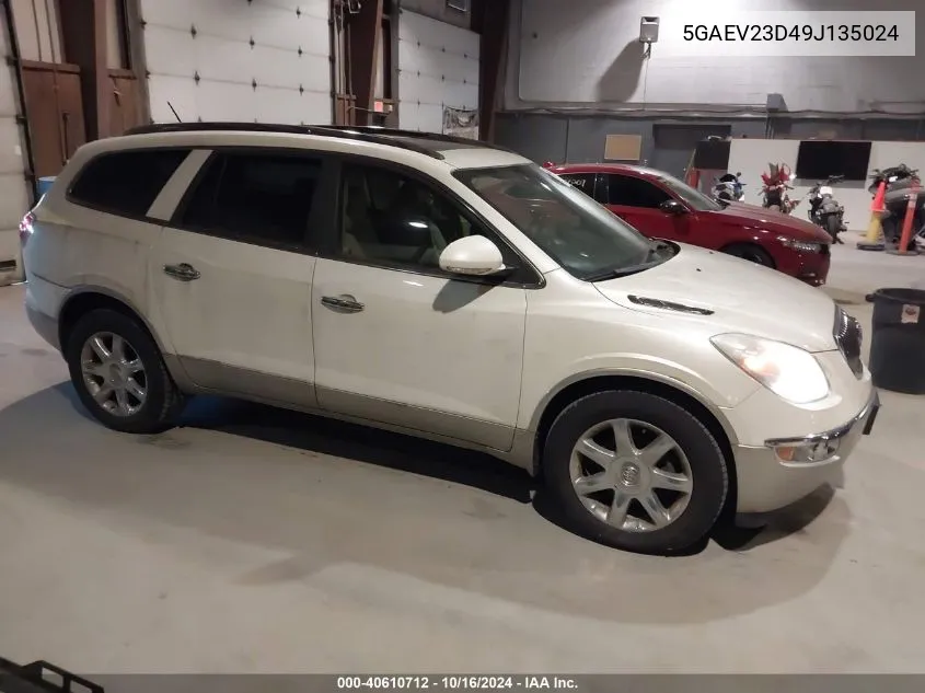 2009 Buick Enclave Cxl VIN: 5GAEV23D49J135024 Lot: 40610712