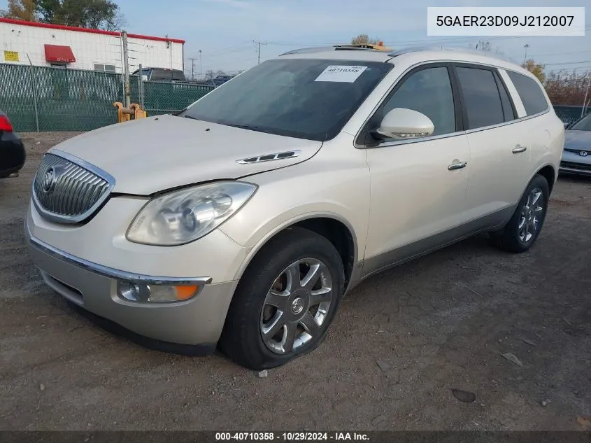 2009 Buick Enclave Cxl VIN: 5GAER23D09J212007 Lot: 40710358