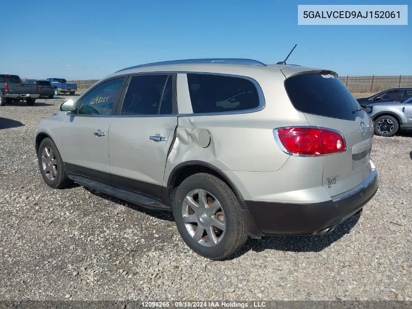 2010 Buick Enclave VIN: 5GALVCED9AJ152061 Lot: 12098265