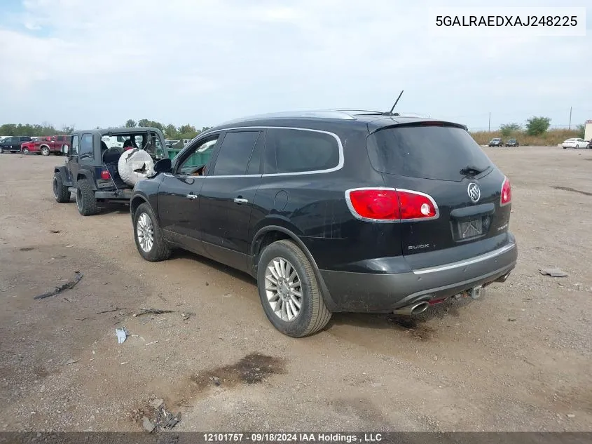 2010 Buick Enclave VIN: 5GALRAEDXAJ248225 Lot: 12101757