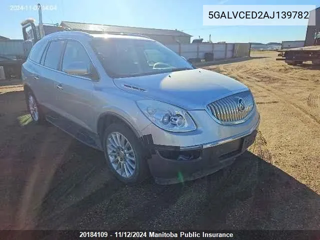 2010 Buick Enclave Cxl VIN: 5GALVCED2AJ139782 Lot: 20184109