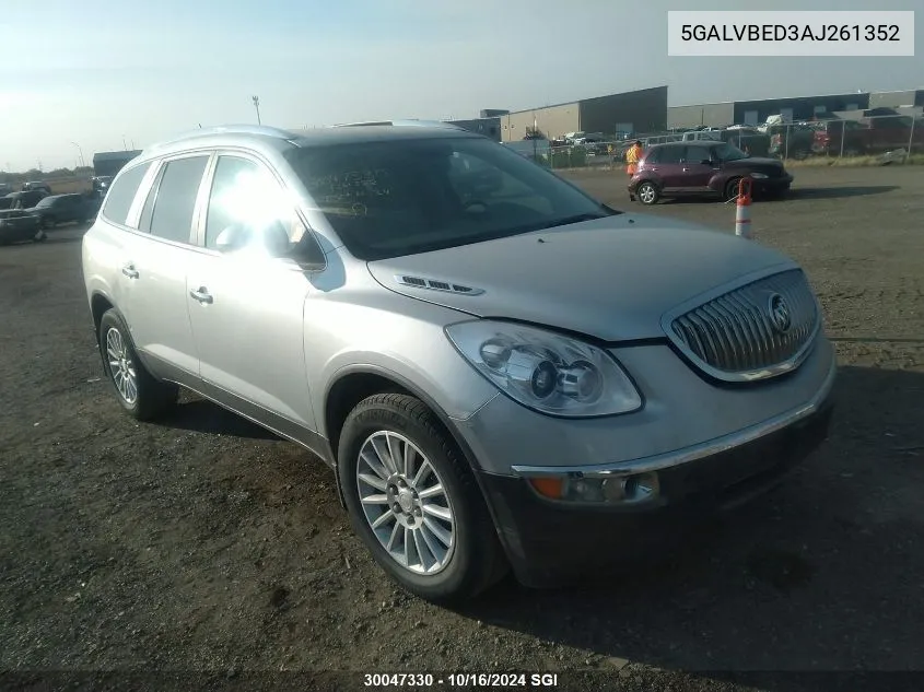 2010 Buick Enclave Cxl VIN: 5GALVBED3AJ261352 Lot: 30047330