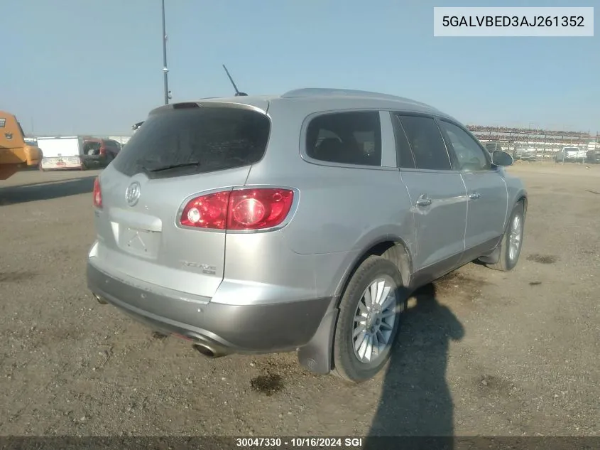 2010 Buick Enclave Cxl VIN: 5GALVBED3AJ261352 Lot: 30047330