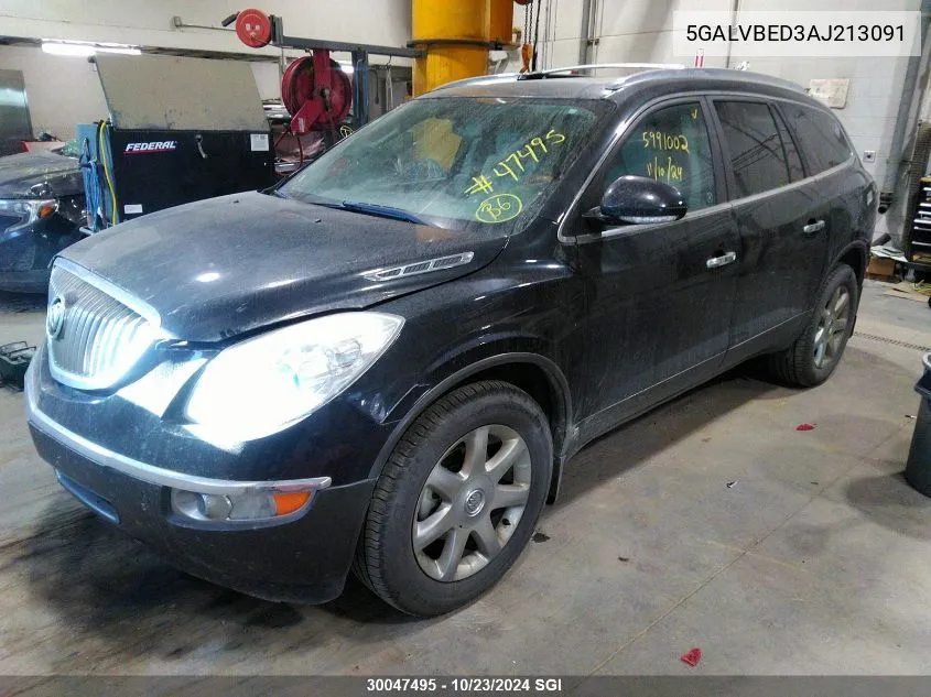 2010 Buick Enclave Cxl VIN: 5GALVBED3AJ213091 Lot: 30047495