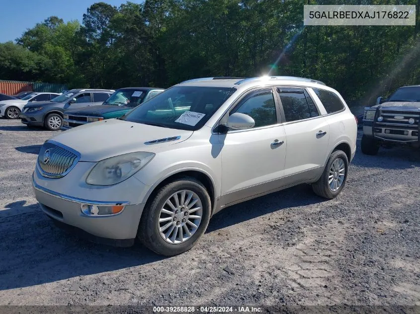 2010 Buick Enclave 1Xl VIN: 5GALRBEDXAJ176822 Lot: 39258828