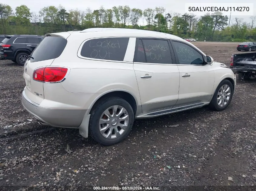 2010 Buick Enclave 2Xl VIN: 5GALVCED4AJ114270 Lot: 39411098