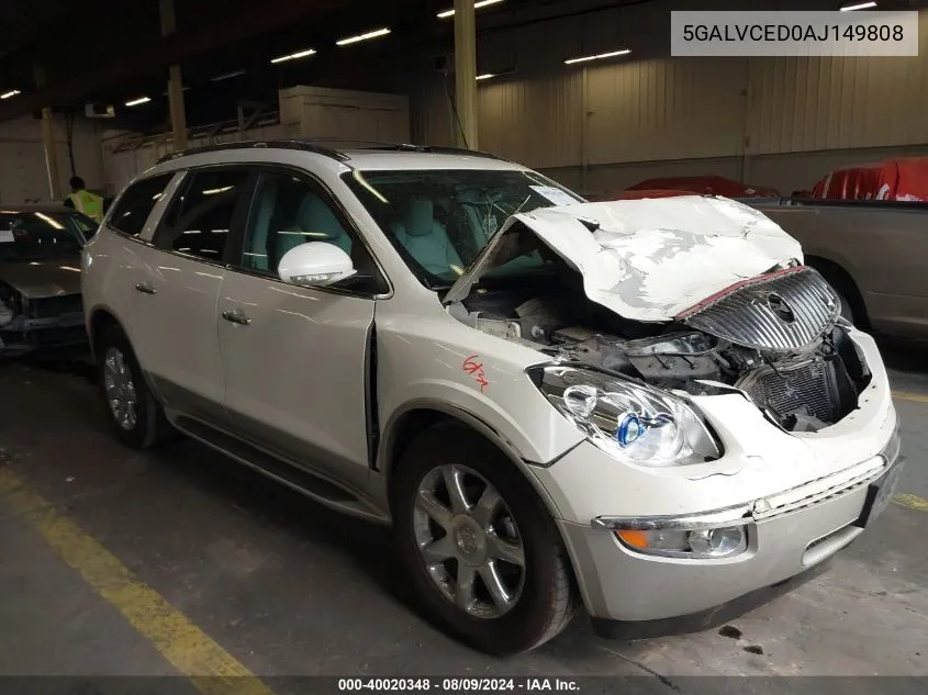 2010 Buick Enclave 2Xl VIN: 5GALVCED0AJ149808 Lot: 40020348