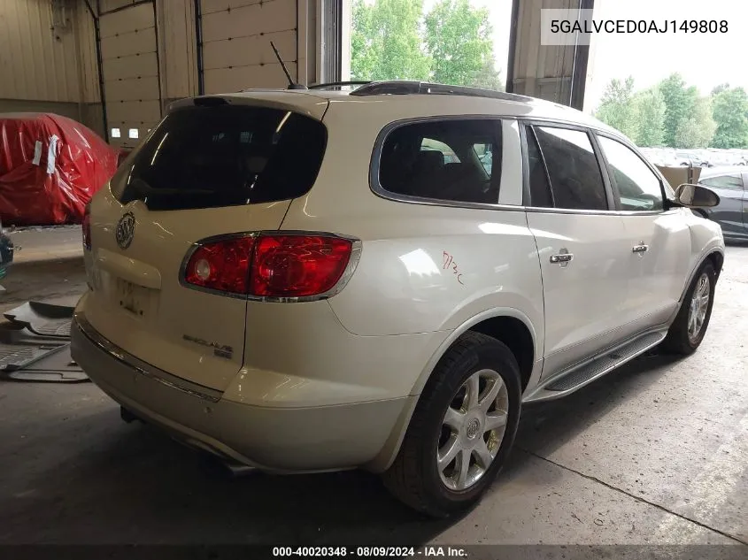 2010 Buick Enclave 2Xl VIN: 5GALVCED0AJ149808 Lot: 40020348