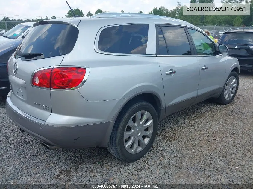 2010 Buick Enclave 2Xl VIN: 5GALRCED5AJ170951 Lot: 40095767