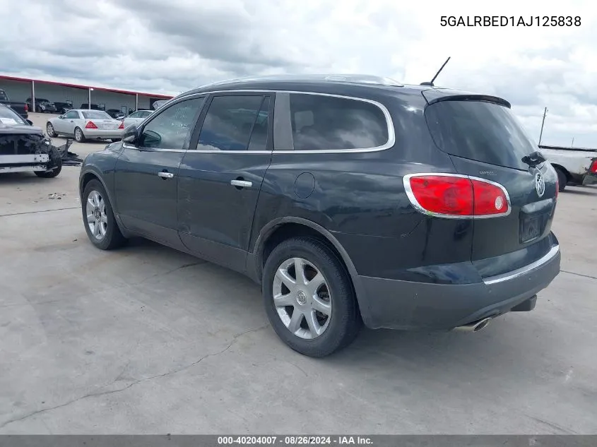 2010 Buick Enclave 1Xl VIN: 5GALRBED1AJ125838 Lot: 40204007