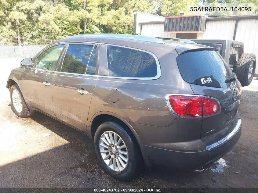 2010 Buick Enclave Cx VIN: 5GALRAED5AJ104095 Lot: 40243702