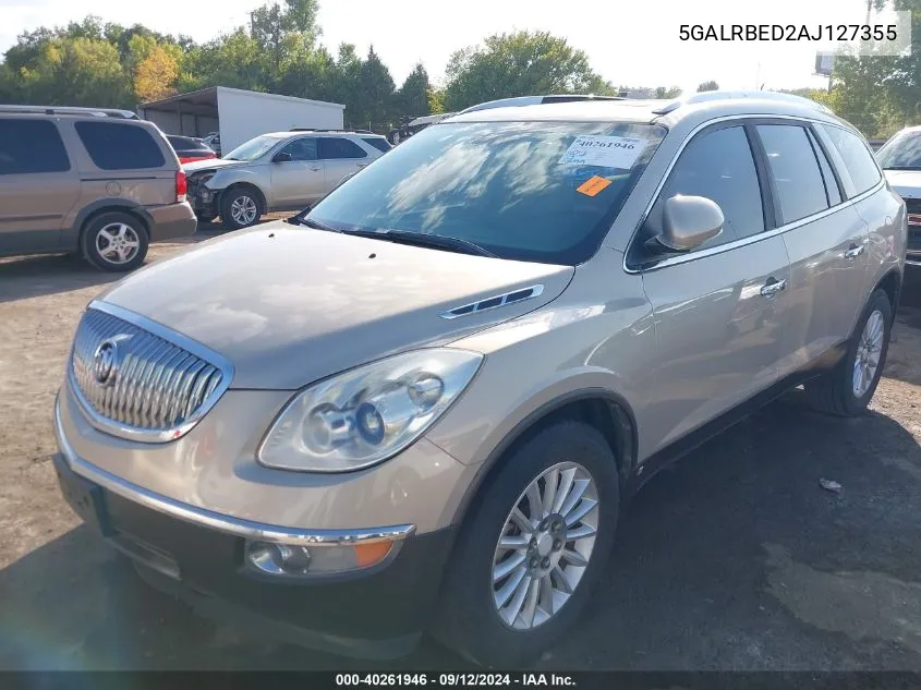 5GALRBED2AJ127355 2010 Buick Enclave 1Xl