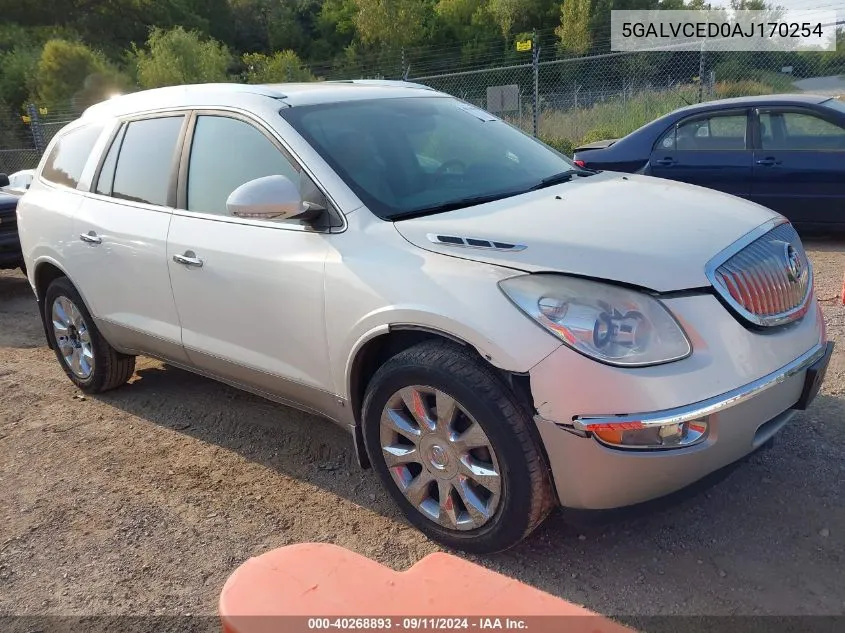 2010 Buick Enclave Cxl VIN: 5GALVCED0AJ170254 Lot: 40268893