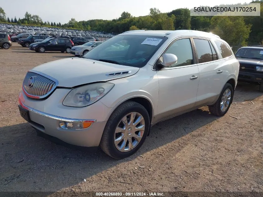 2010 Buick Enclave Cxl VIN: 5GALVCED0AJ170254 Lot: 40268893