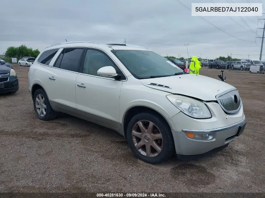 2010 Buick Enclave 1Xl VIN: 5GALRBED7AJ122040 Lot: 40281630