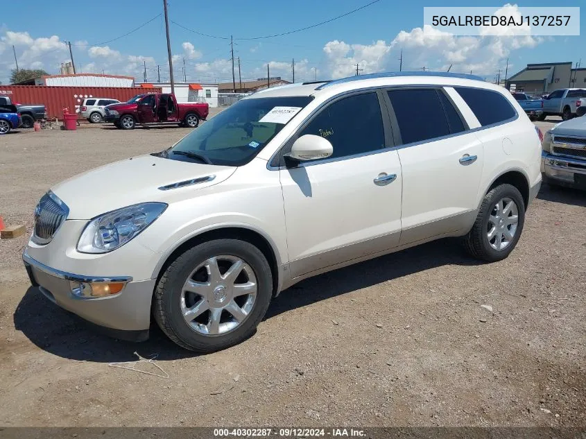 5GALRBED8AJ137257 2010 Buick Enclave 1Xl