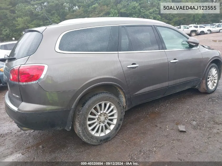 2010 Buick Enclave Cx VIN: 5GALVAED4AJ123555 Lot: 40320854