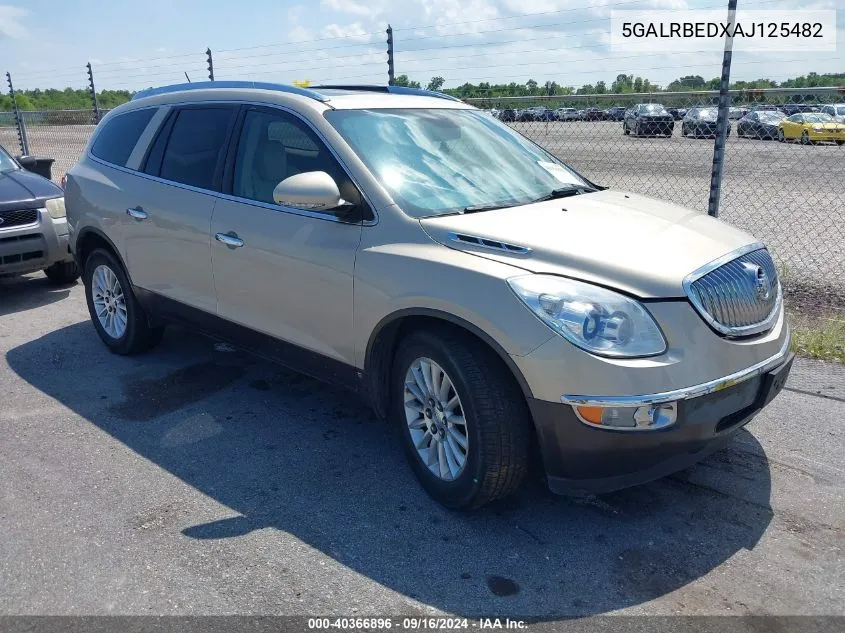 5GALRBEDXAJ125482 2010 Buick Enclave 1Xl