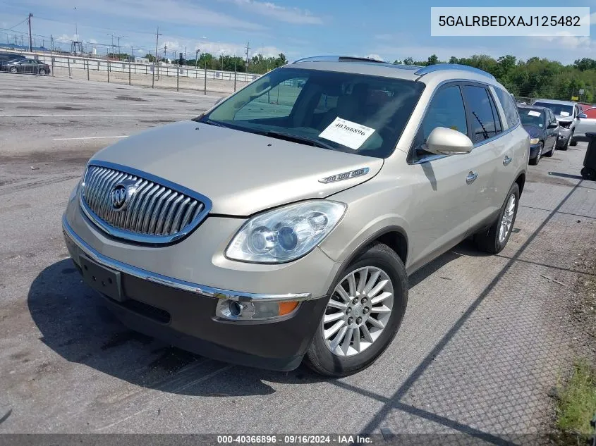 5GALRBEDXAJ125482 2010 Buick Enclave 1Xl