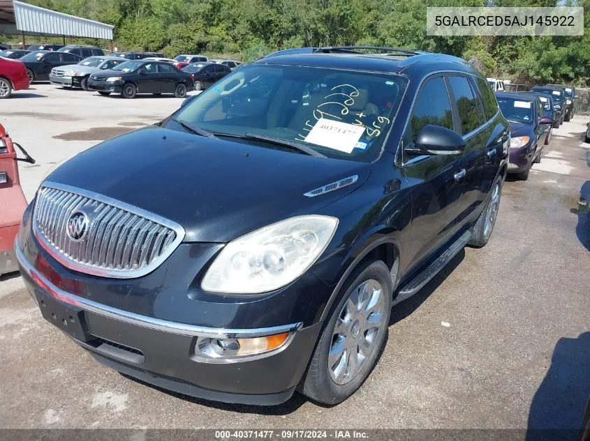 2010 Buick Enclave 2Xl VIN: 5GALRCED5AJ145922 Lot: 40371477