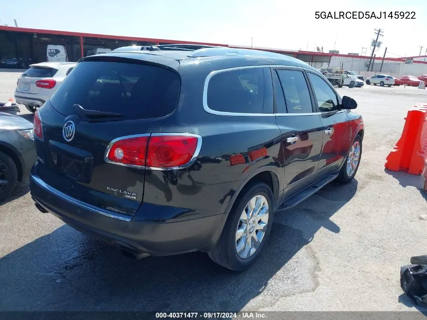 2010 Buick Enclave 2Xl VIN: 5GALRCED5AJ145922 Lot: 40371477