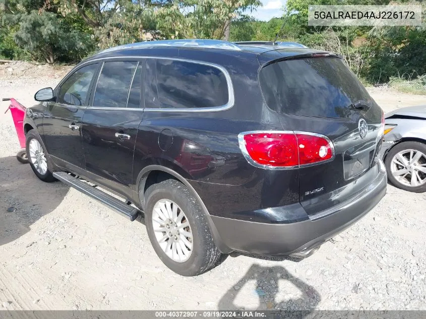 2010 Buick Enclave Cx VIN: 5GALRAED4AJ226172 Lot: 40372907