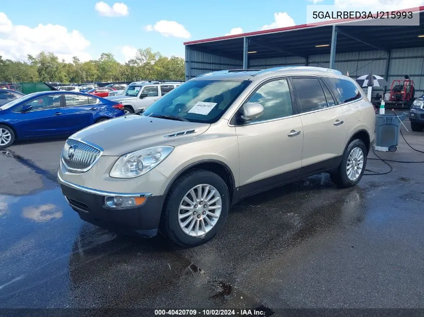 2010 Buick Enclave 1Xl VIN: 5GALRBED3AJ215993 Lot: 40420709